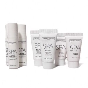 NEW - 7PC The White Company Spa Set: Pulse Point, Moisturizer & Lip Balm